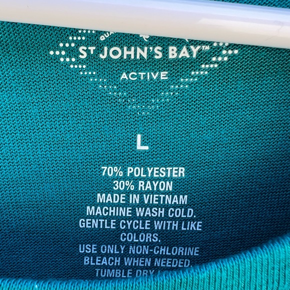 NWT St. John’s Bay braid sleeve top - Picture 3 of 5